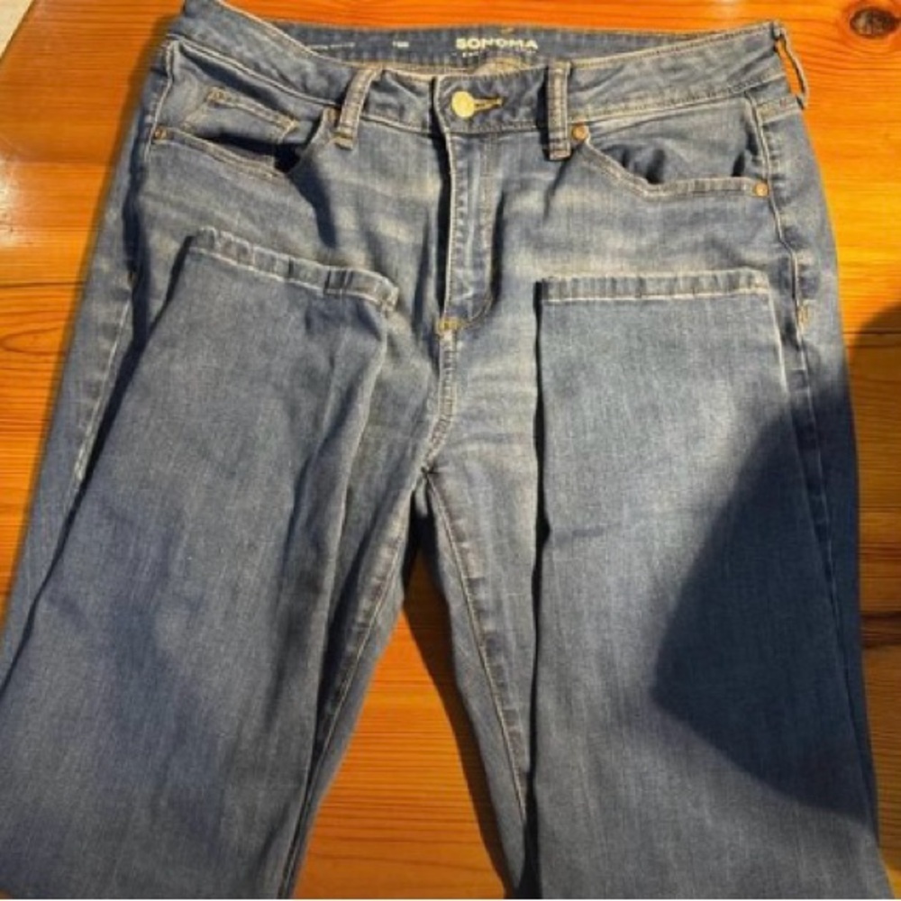 Sonoma Women's Classic Denim Straight Leg Jeans